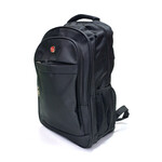 Mochila Flb Portanotebook Pin Rojo 18 2988 Negra Imperm.